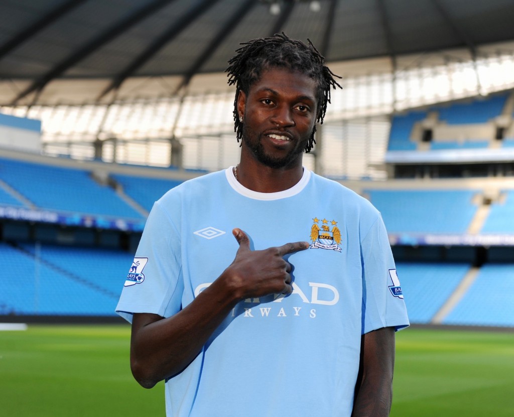 Soccer - Barclays Premier League - Manchester City Press Conference - Emmanuel Adebayor Signing